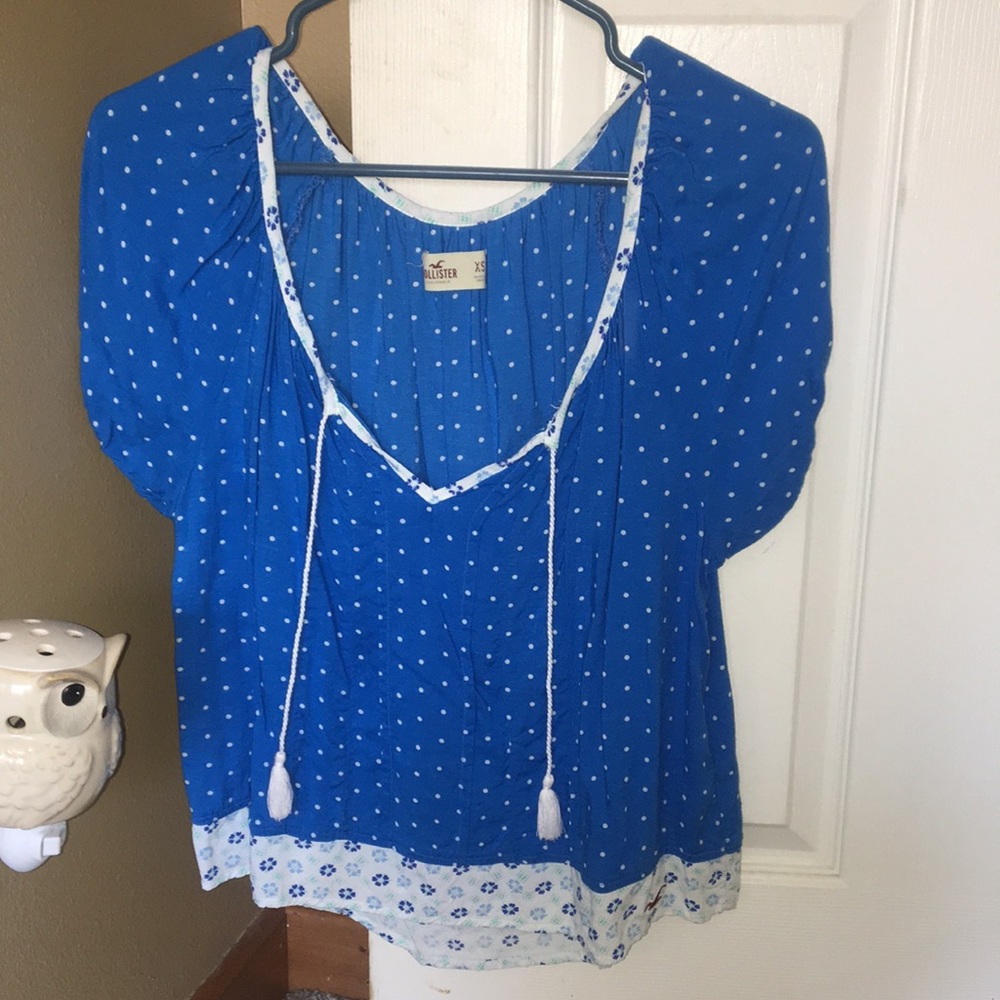 Hollister shirt with tassels